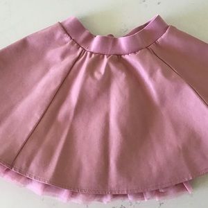 Pink pleather skirt!